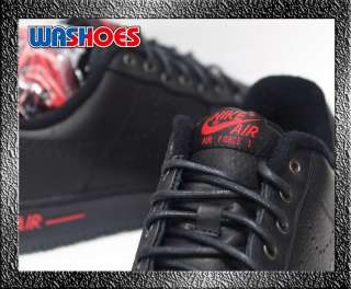 2011 Nike LeBron James Air Force 1 Low Black Sport Red US 8.5~11 nsw 1 