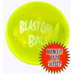  4 Inch Blast Off Ball   Yellow Toys & Games