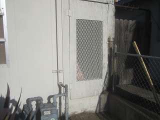 Back side enclosed area entry door