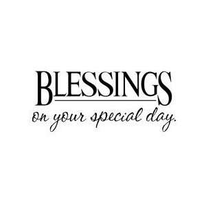  Blessings   Rubber Stamp