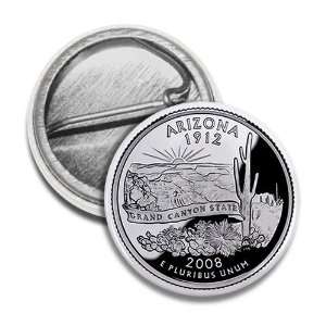  ARIZONA State Quarter Mint Image 1 inch Mini Pinback 