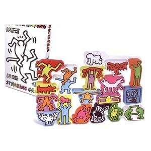   keith haring wooden stacking toy kit by vilac of france Toys & Games