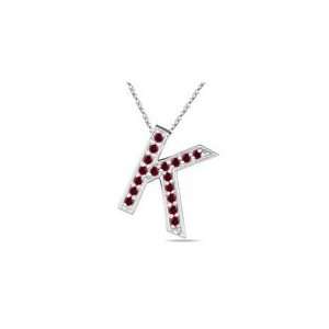  Ruby Initial K Pendant Jewelry