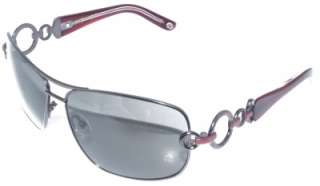 Lulu Guinness L503 Mae Gunmetal Bergandy Sunglasses  