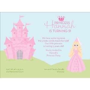 Princess Castle   Blonde Hair Invitations Health 