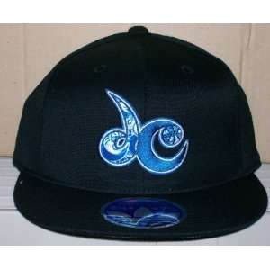   Black Flex Fitted Hat Cap W/Custom Underbill