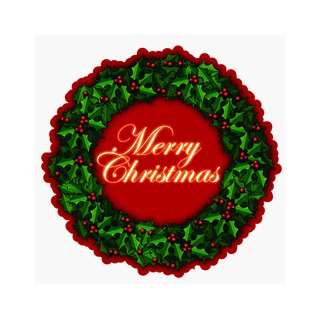  Merry Christmas Wreath Car Magnet Automotive
