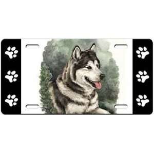 Alaskan Malamute License Plate