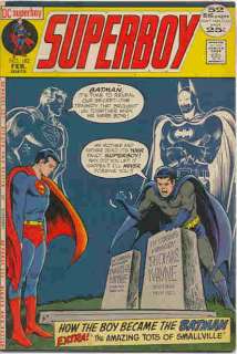 SUPERBOY # 182 Giant Size ORIGIN SUPERMAN/BATMAN TEAM  