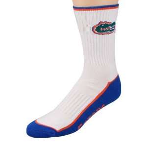    Florida Gators White Royal Blue Crew Socks