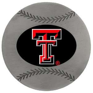 Texas Tech Red Raiders NCAA Baseball One Inch Pewter Lapel Pin  