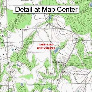 USGS Topographic Quadrangle Map   Indian Lake, Texas (Folded 