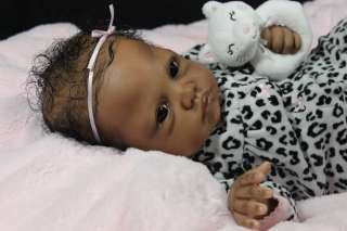   CHRISTMAS REBORN ETHNIC AA BIRACIAL BABY GIRL~CLAIRE BY ROMIE STRYDOM