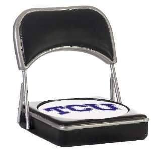 Texas Christian Horned Frogs Stadium Chair with Coaster, Set of 2 