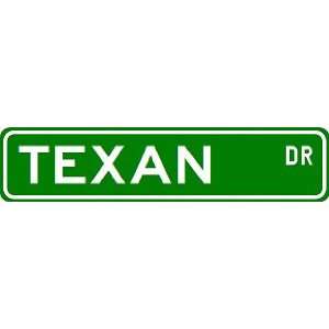 TEXAN Street Sign ~ Custom Aluminum Street Signs Sports 