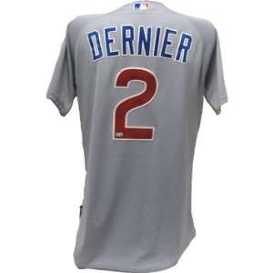  Bob Dernier Jersey   Chicago Cubs 2011 Game Worn #2 Grey 