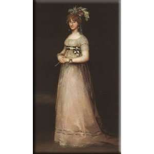   Countess of Chinchon 17x30 Streched Canvas Art by Goya, Francisco de