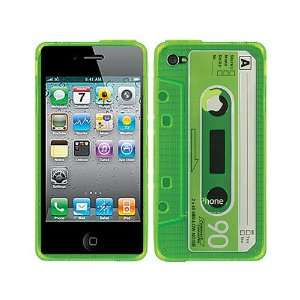  Green Cassette Tape TPU Ice Candy Skin Soft Gel Case Cover 