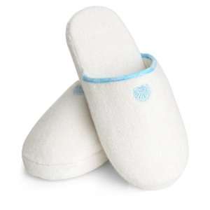   Evelyn Bath Accessories   Bamboo & Cotton Slippers   Medium Beauty