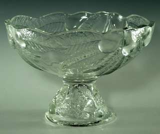 Teleflora Clear Glass Fruit Bowl Compote Pear footed  