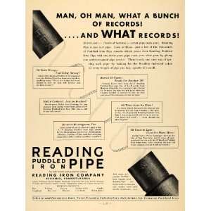  1931 Ad Reading Puddle Iron Pipe Reading Pennsylvania 