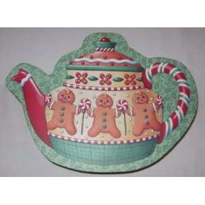   Gingerbread Man Teapot Box Be Warm Inside and Out 
