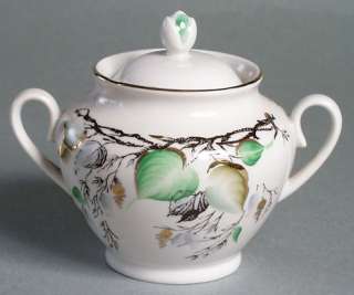 Lomonosov Porcelain Sugar Bowl Birch  
