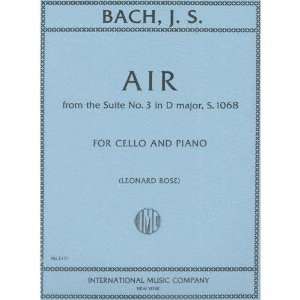  Bach, J.S. Air from the Suite No. 3 in D Major, S.1068 for 