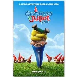  Gnomeo and Juliet Poster   M Flyer   11 X 17 Teaser Movie 