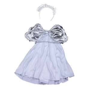  Silver Angel Dress Teddy Bear Clothes Outfit Fit 14   18 