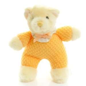  Teddy Yellow and Cream plush baby squeaky toy soft plush 6 