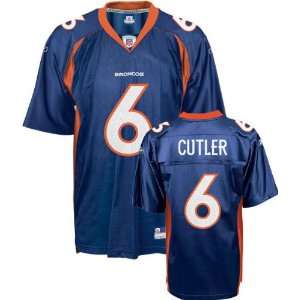 Jay Cutler Reebok Navy Replica Denver Broncos Youth Jersey