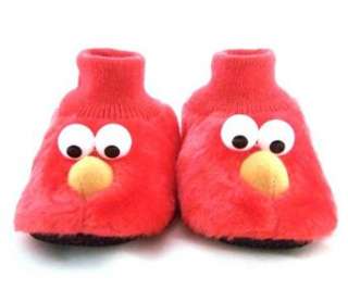 Sesame Street Elmo Plush Slippers Toddler Sizes 5/6 7/8 9/10  