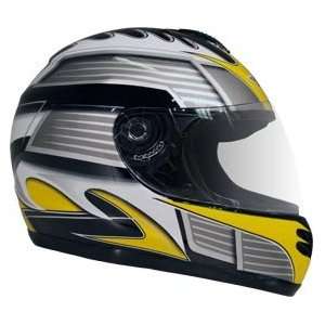   DOT Yellow Full Face Street Bike JIX Motorcycle Helmet Automotive