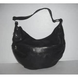 Lovely Black Leather Perlina New York Handbag/ Satchel  