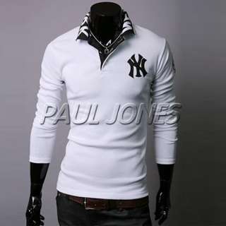 NEW YORK YANKEES Baseball T Shirt NWT Mens Long sleeve Dress Shirt 