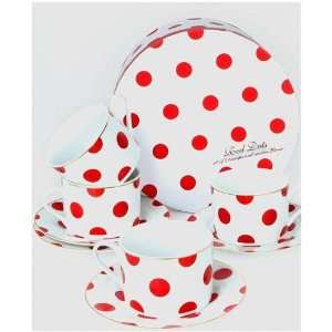 Polka Dot Teacups Gift Basket  Grocery & Gourmet Food