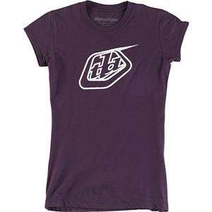  Troy Lee Designs Womens Logo T Shirt   X Large/Purple 