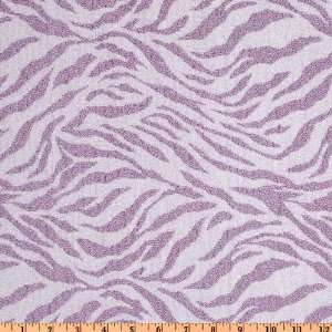 52 Wide Nylon Boucle Knit Zebra Lavender Fabric By The 
