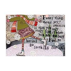 Curly Girl   SSHOL1   FUNNY THING ABOUT JOY Greeting Card