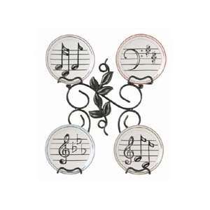  Music Mini Plates With Leaf Rack Toys & Games