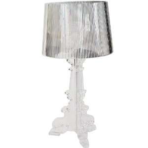 Lexington Modern Bourgie Style Acrylic Table Lamp, Clear  