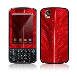  Motorola Droid Pro Skin Decal Sticker   Red Feather 