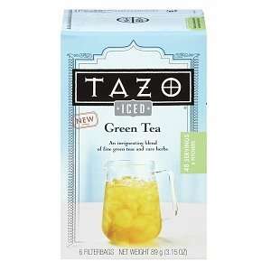 Tazo Iced Tea Bags, Green Tea, 6 ea  Grocery & Gourmet 