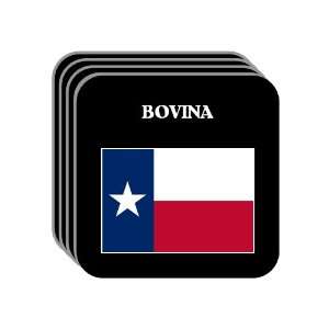  US State Flag   BOVINA, Texas (TX) Set of 4 Mini Mousepad 