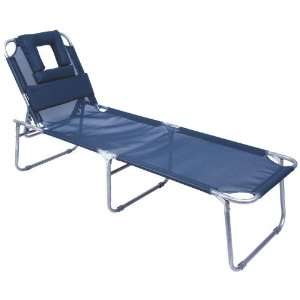   Folding Lounge Chair By Club Fun&trade Face Down Dark Blue Folding