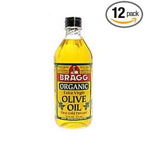 Bragg Organic Extra Virgin Olive Oil 16 oz. (Pack of 12)  