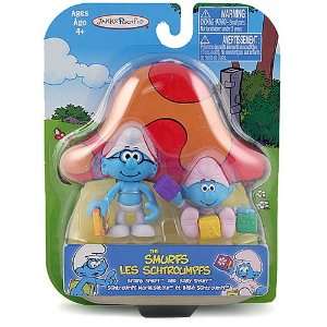    The Smurfs   Figure Set [Brainy Smurf and Baby Smurf] Toys & Games