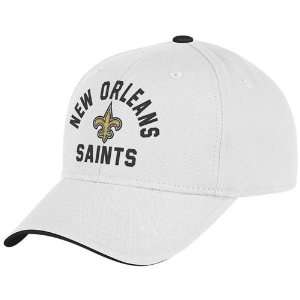  Reebok New Orleans Saints White Structured Adjustable Hat 