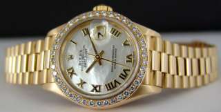 Dial  Authentic Rolex Mother of Pearl Roman dial with a perfect 
